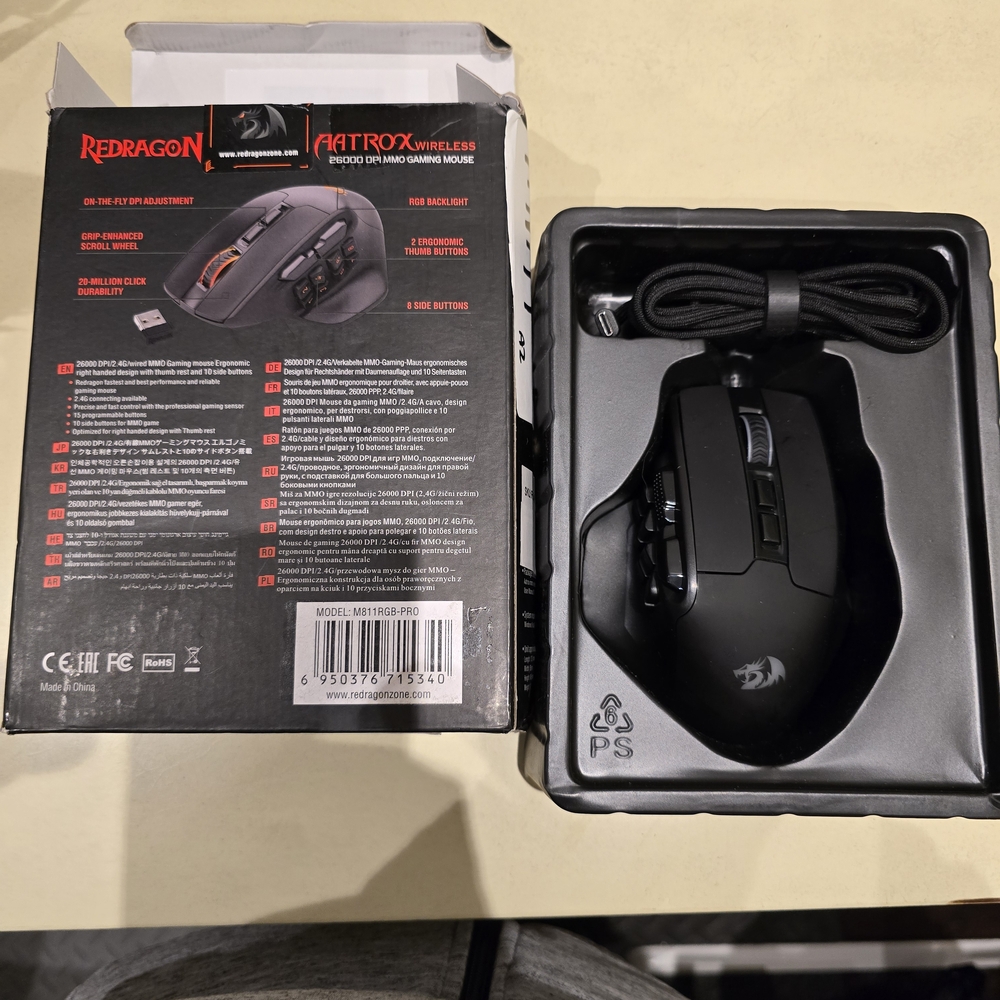 M913 Impact Elite Wireless Gaming Mouse - Black